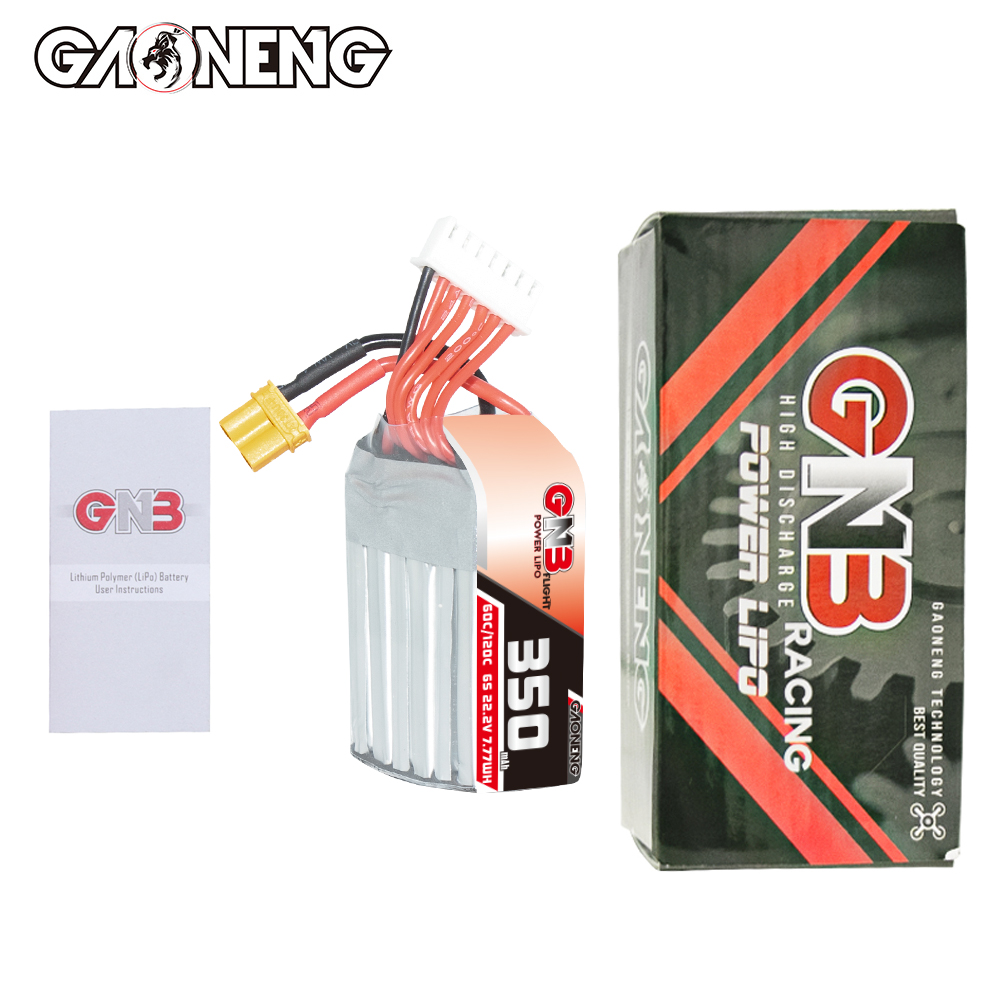 GAONENG GNB 6S 22.2V 350mAh 60C XT30 LiPo Battery