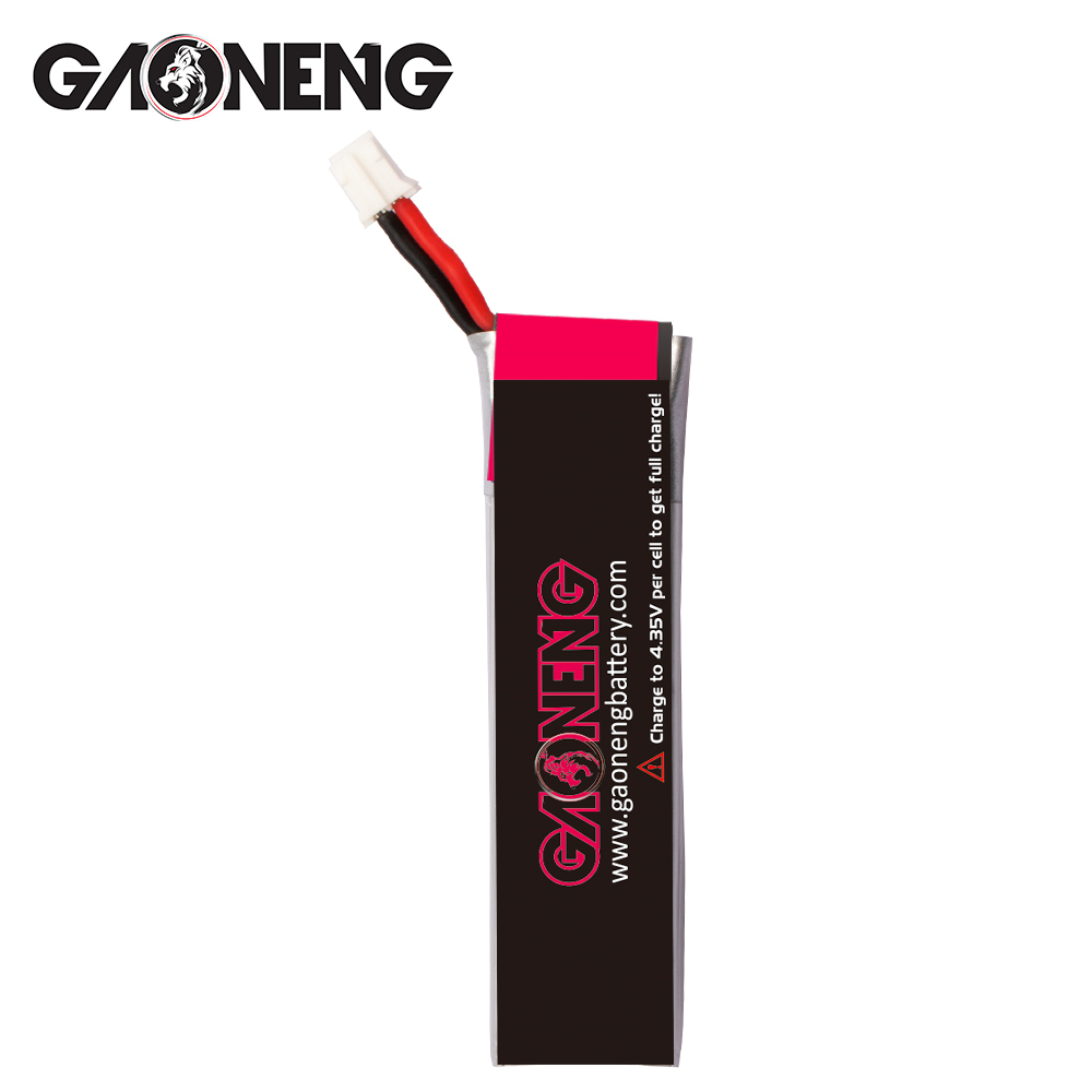 4PCS - GAONENG GNB LiHV 1S 3.8V 550mAh 100C PH2.0 Cabled LiPo Battery