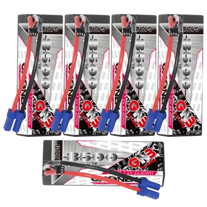 GAONENG GNB LiHV 2S 7.6V 8500mAh 140C Cabled Hard Case LiPo Battery EC5