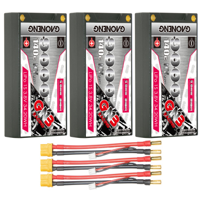 GAONENG GNB LiHV 1S 3.8V 9000mAh 140C 5mm Bullet Hard Case LiPo Battery