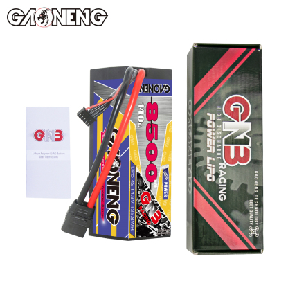1PC - GAONENG GNB 4S 14.8V 8500mAh 140C Cabled Hard Case LiPo Battery XT90