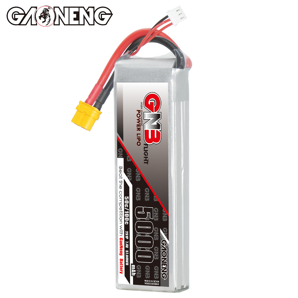 GAONENG GNB 2S 7.4V 5000mAh 50C LiPo Battery XT60