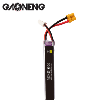 2PCS - GAONENG GNB LiHV 3S 11.4V 380mAh 60C XT30 LiPo Battery