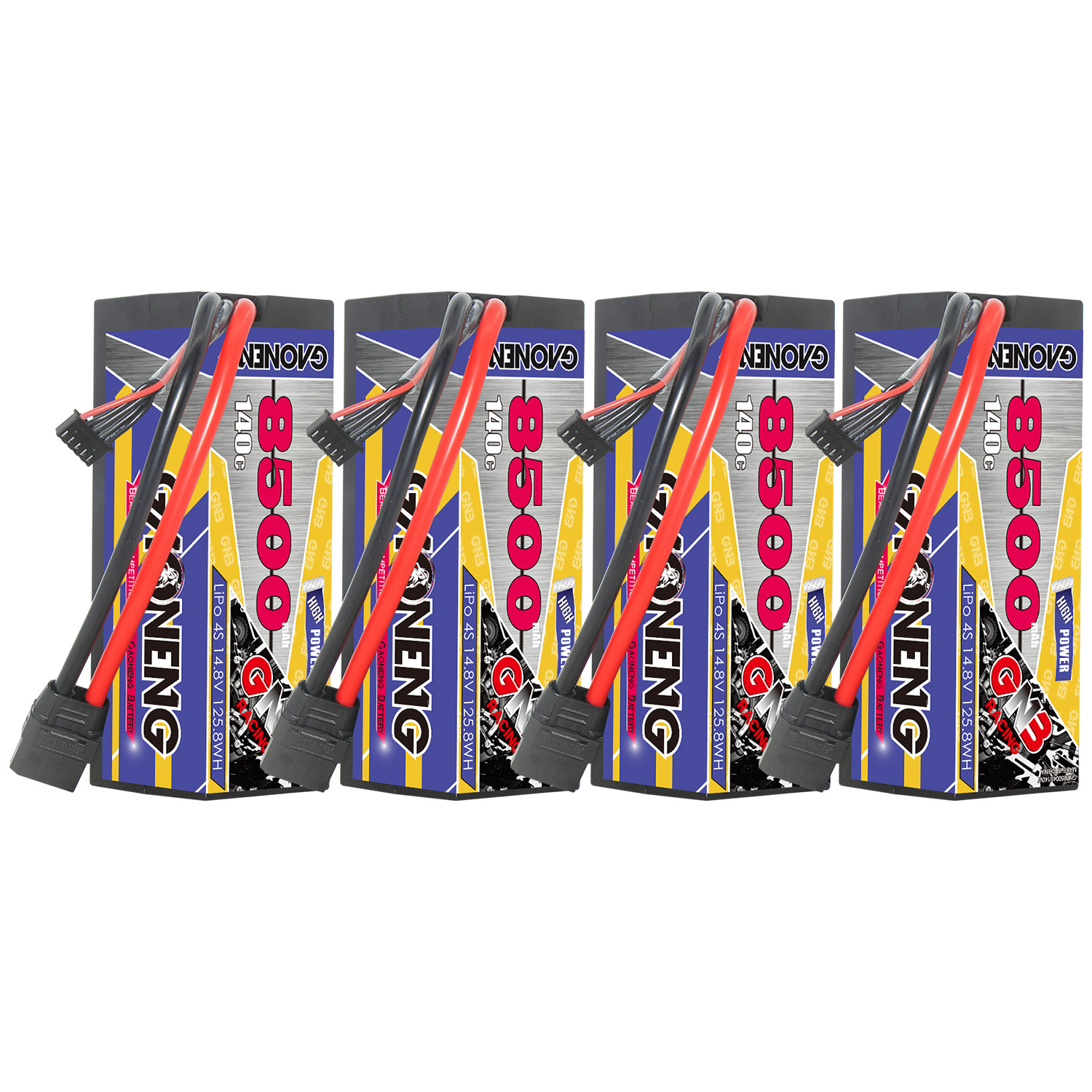 GAONENG GNB 4S 14.8V 8500mAh 140C Cabled Hard Case LiPo Battery XT90