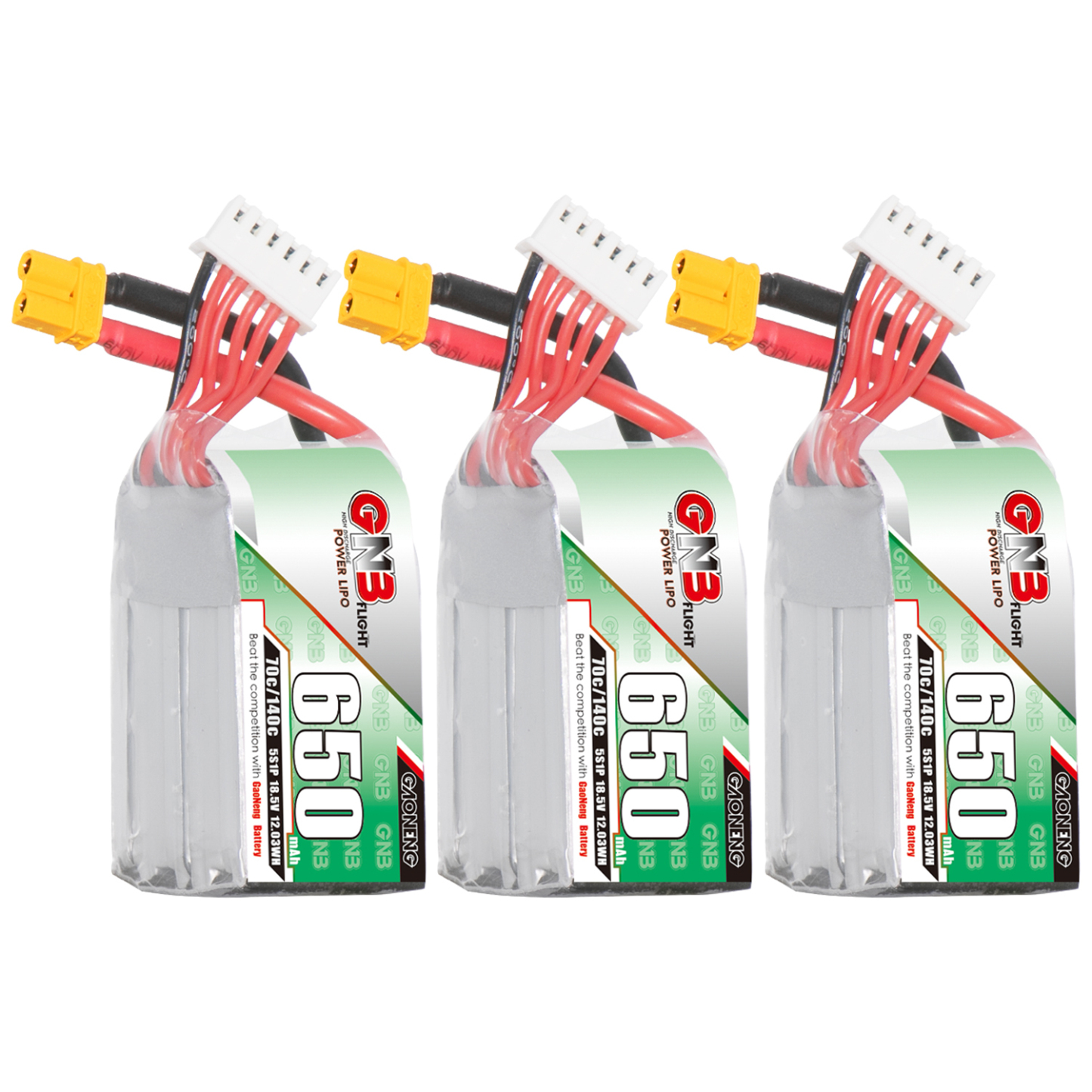 GAONENG GNB 5S 18.5V 650mAh 70C XT30 LiPo Battery
