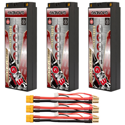 GAONENG GNB 2S 7.4V 6000mAh 140C 5mm Bullet Hard Case LiPo Battery