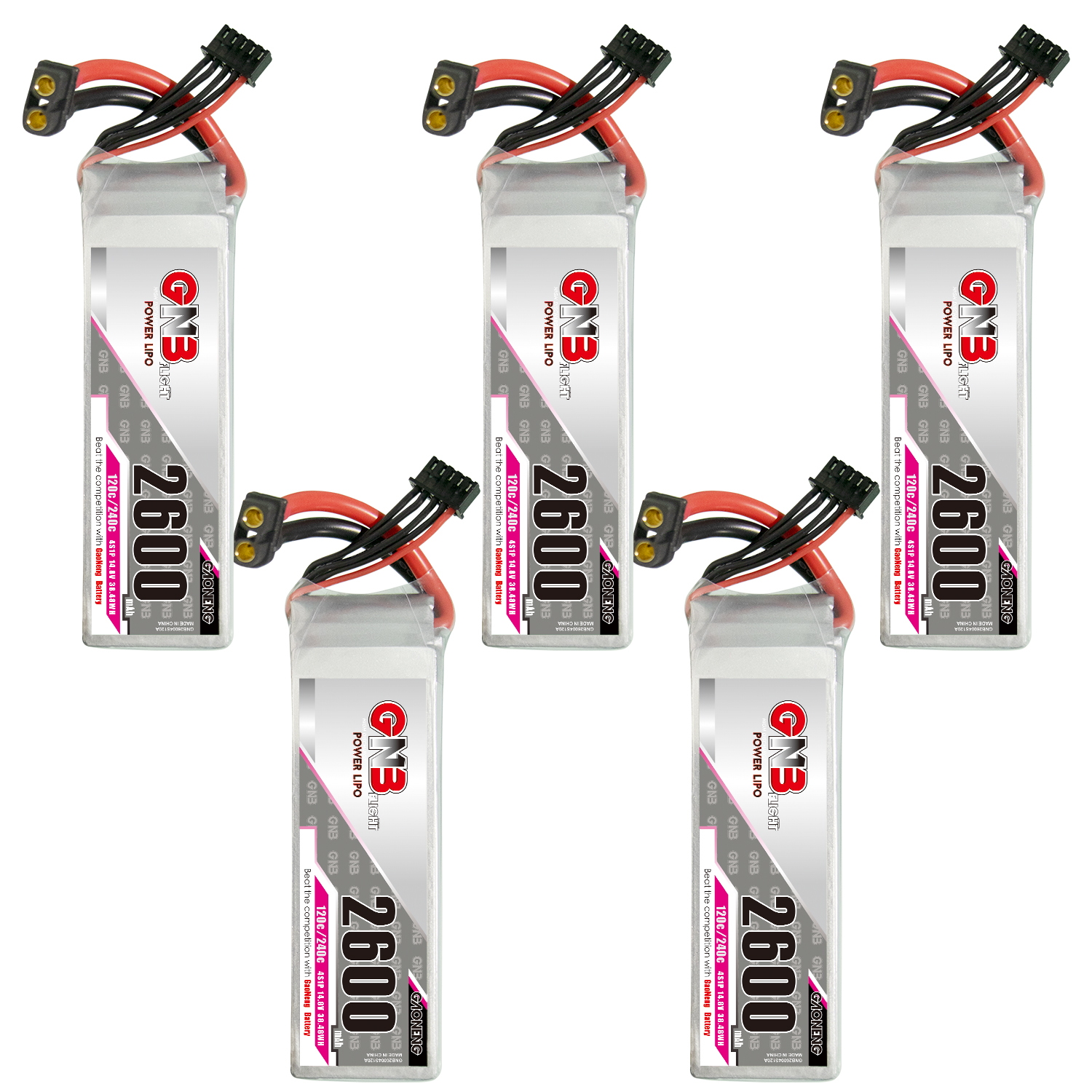 GAONENG GNB 4S 14.8V 2600mAh 120C XT60 LiPo Battery