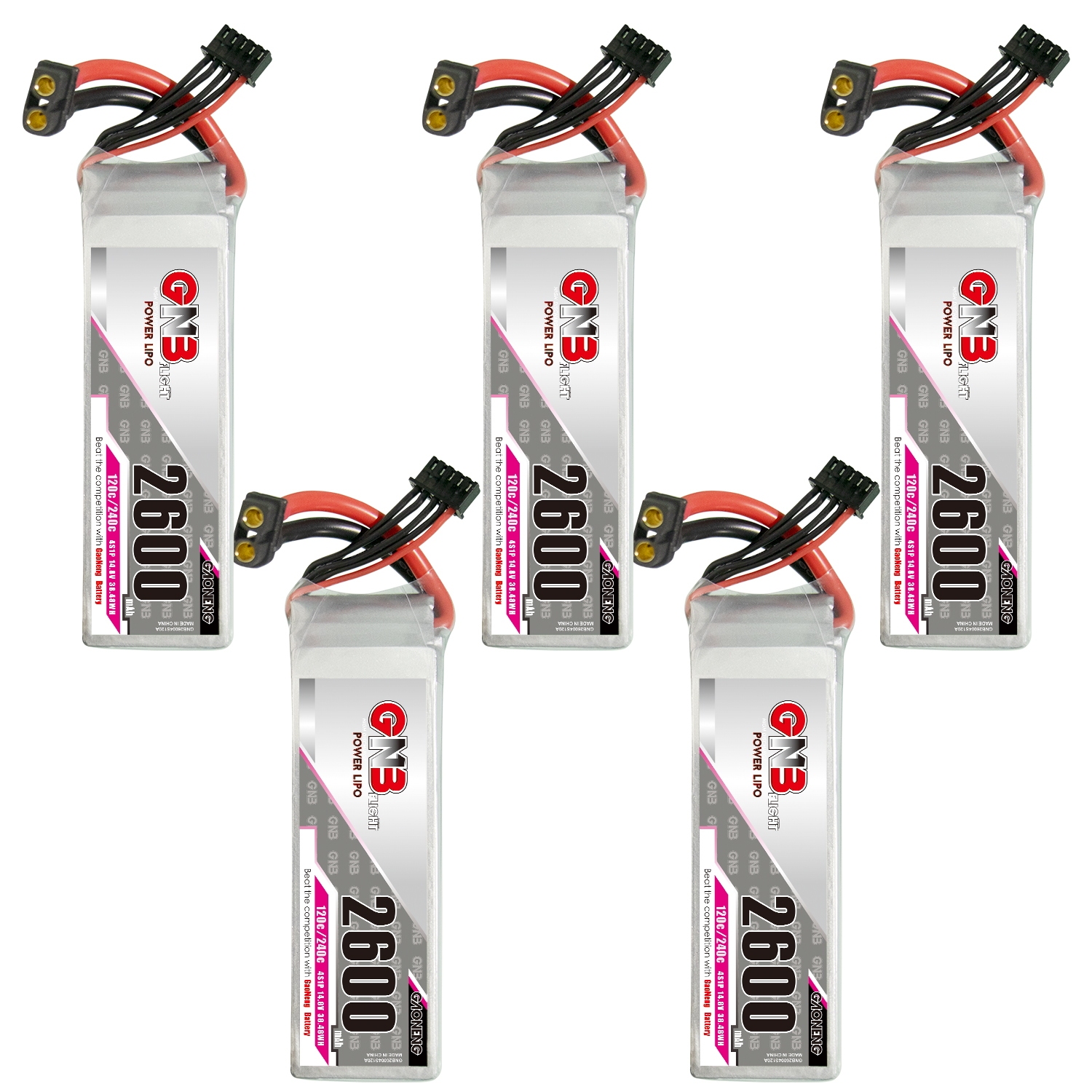 GAONENG GNB 4S 14.8V 2600mAh 120C XT60 LiPo Battery