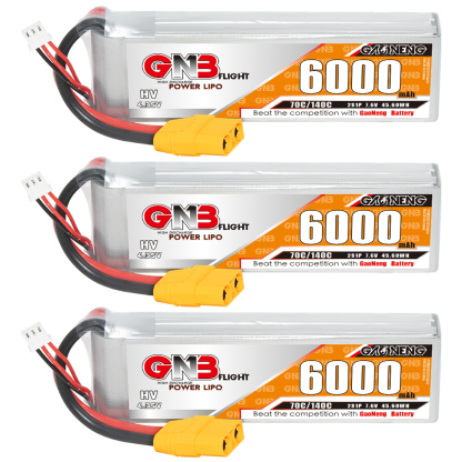 GAONENG GNB HV 2S 7.6V 6000mAh 70C LiPo Battery XT90
