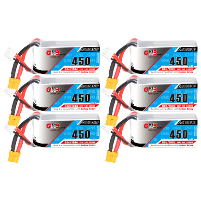 GAONENG GNB 2S 7.4V 450mAh 80C XT30 LiPo Battery Square Type