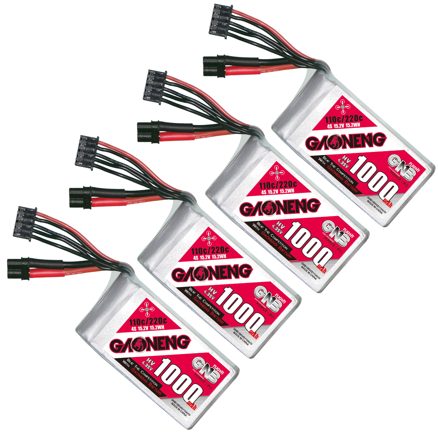 GAONENG GNB LiHV 4S 15.2V 1000mAh 110C XT30 LiPo Battery