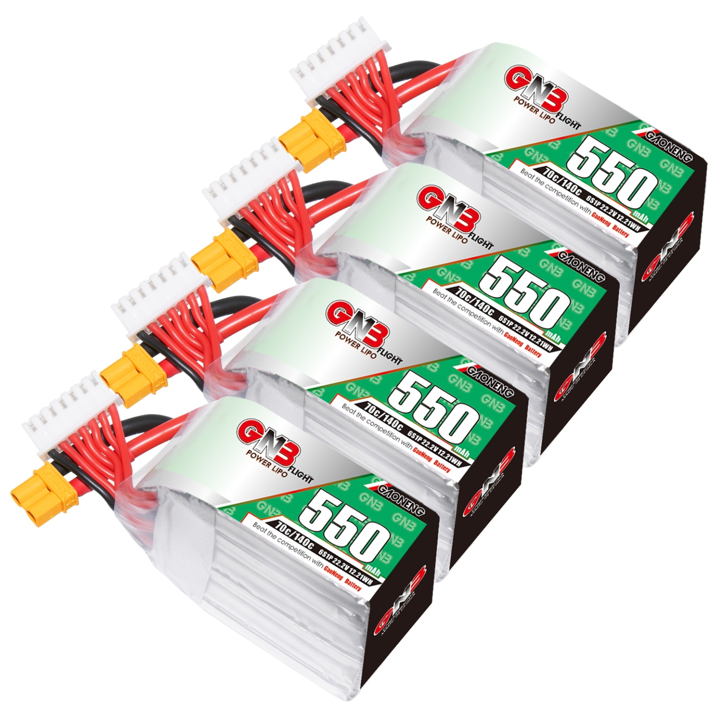 GAONENG GNB 6S 22.2V 550mAh 70C XT30 LiPo Battery