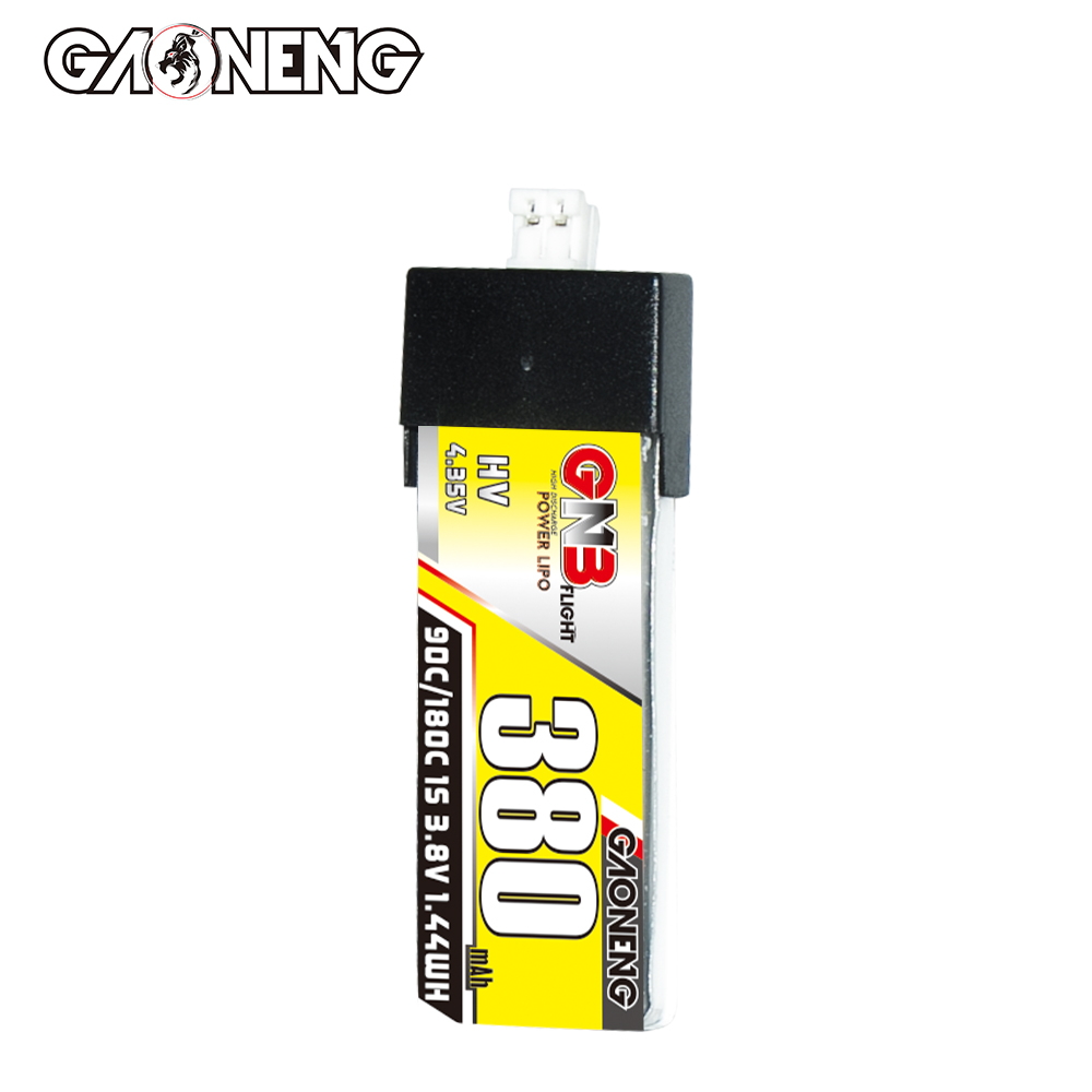 GAONENG GNB LiHV 1S 3.8V 380mAh 90C PH2.0 Plastic Head LiPo Battery