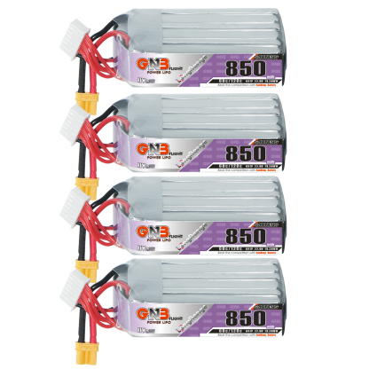 GAONENG GNB LiHV 6S 22.8V 850mAh 60C XT30 LiPo Battery Long Type