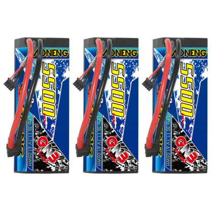 GAONENG GNB 3S 11.1V 5500mAh 100C Cabled Hard Case LiPo Battery XT60