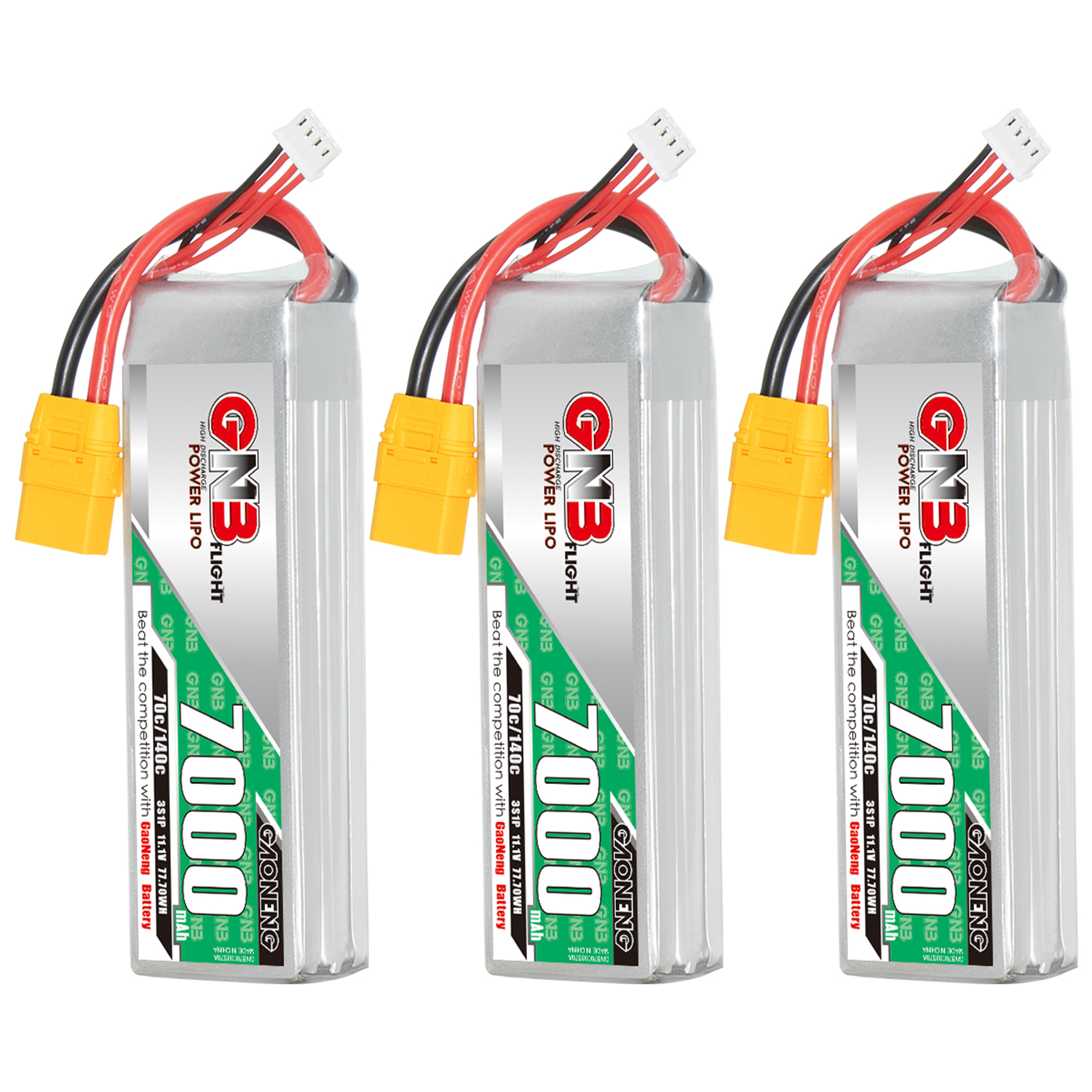 GAONENG GNB 3S 11.1V 7000mAh 70C LiPo Battery XT90