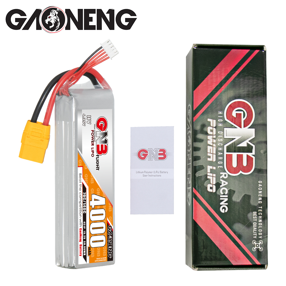 GAONENG GNB LiHV 4S 15.2V 4000mAh 70C LiPo Battery XT90