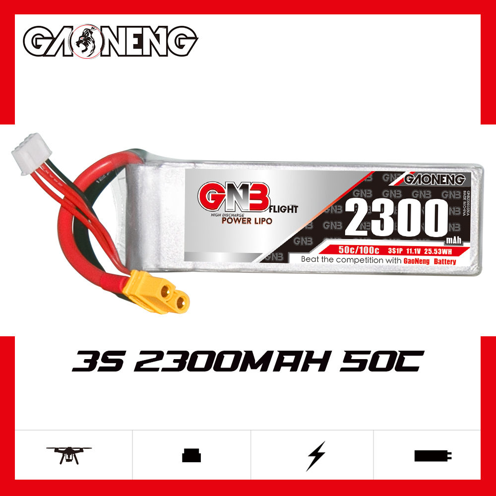 GAONENG GNB 3S 11.1V 2200mAh 50C XT60 LiPo Battery