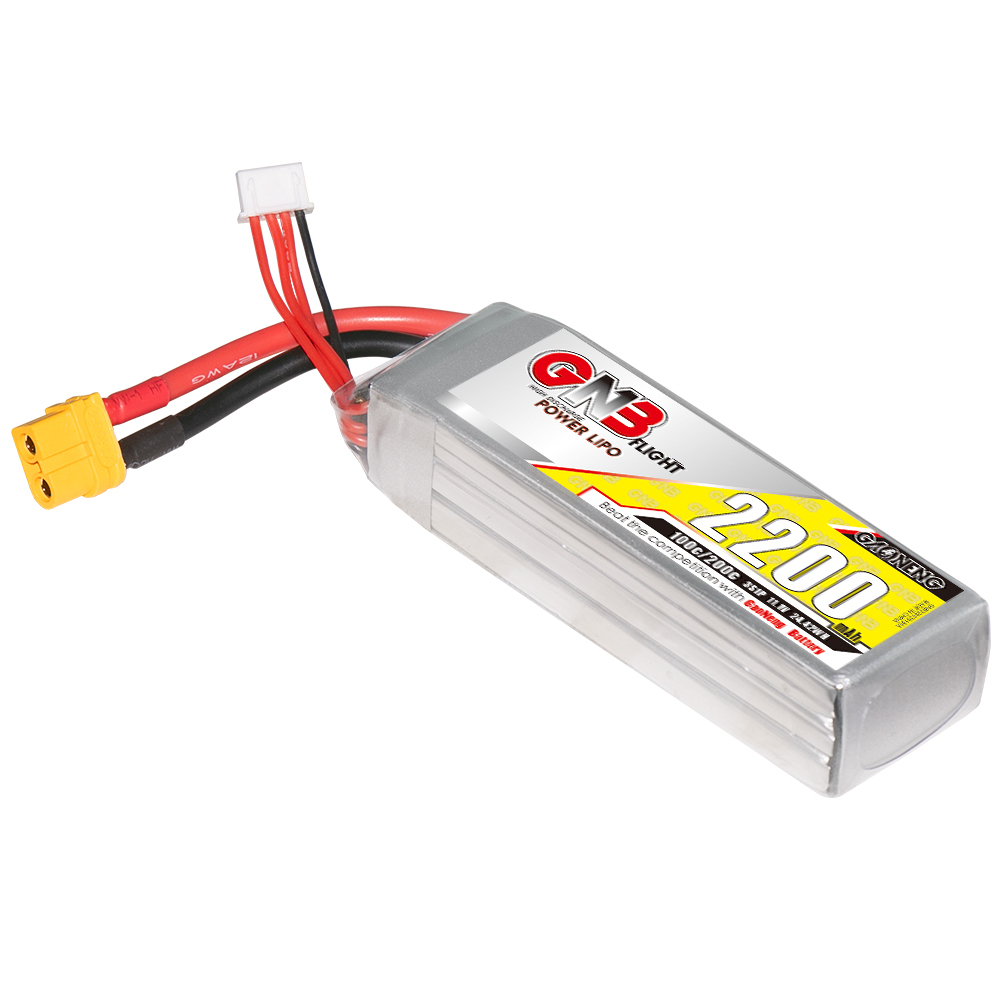 1PCS - GAONENG GNB 3S 11.1V 2200mAh 100C XT60 LiPo Battery