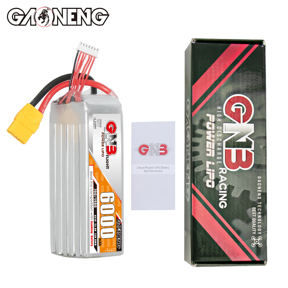 GAONENG GNB HV 6S 22.8V 6000mAh 70C LiPo Battery XT90