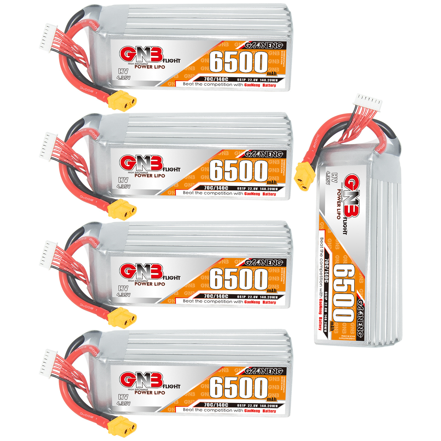 GAONENG GNB HV 6S 22.8V 6500mAh 70C LiPo Battery XT60