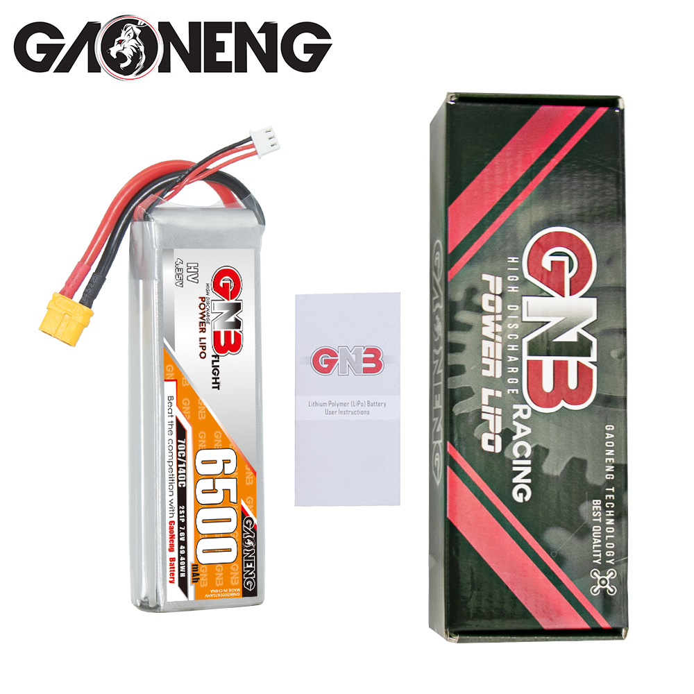 GAONENG GNB HV 2S 7.6V 6500mAh 70C LiPo Battery XT60