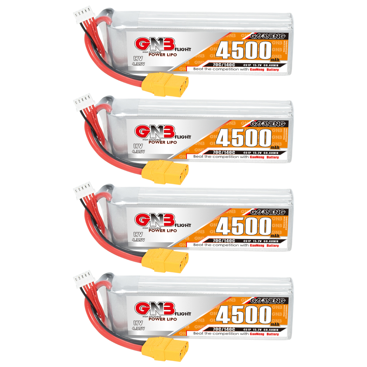GAONENG GNB LiHV 4S 15.2V 4500mAh 70C LiPo Battery XT90