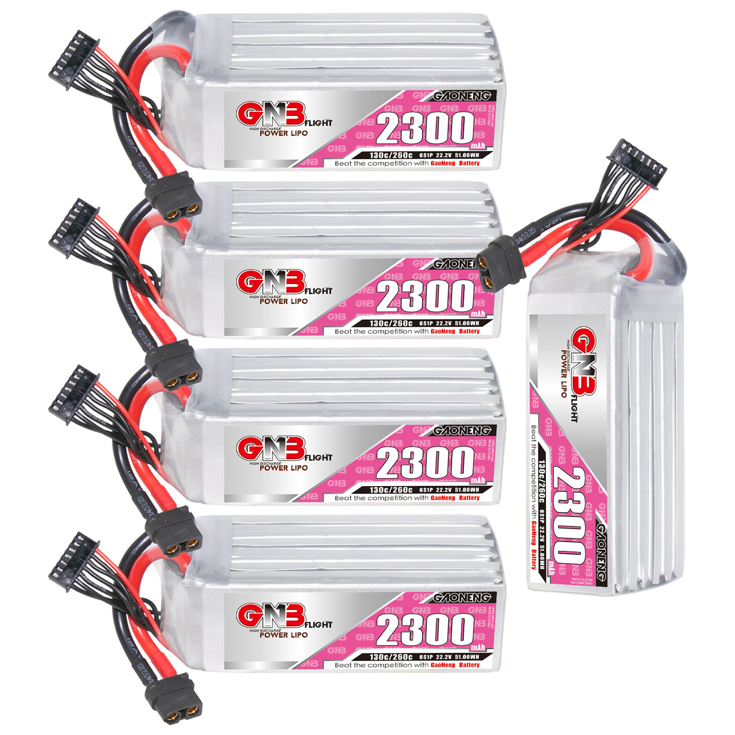 GAONENG GNB 6S 22.2V 2300mAh 130C XT60 LiPo Battery