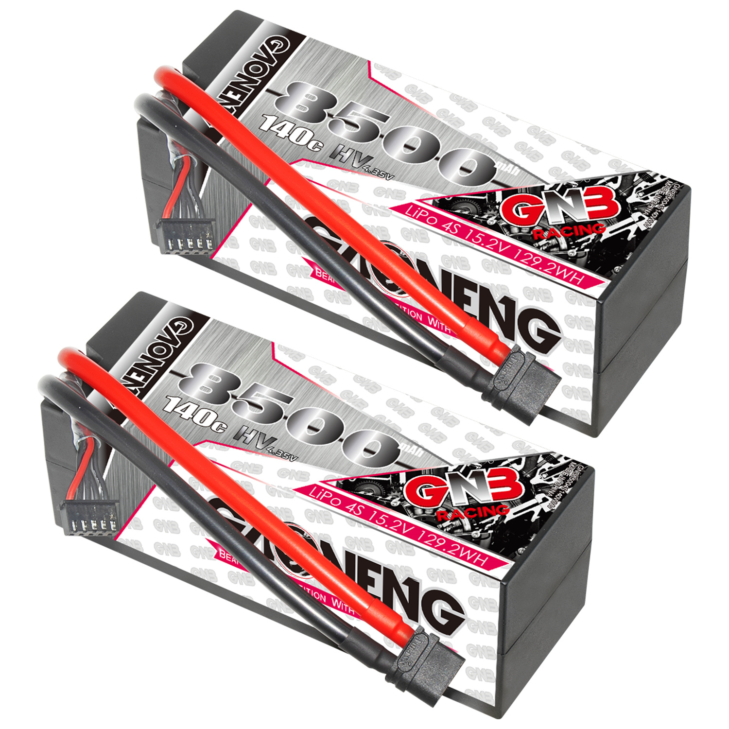 GAONENG GNB LiHV 4S 15.2V 8500mAh 140C Cabled Hard Case LiPo Battery XT60