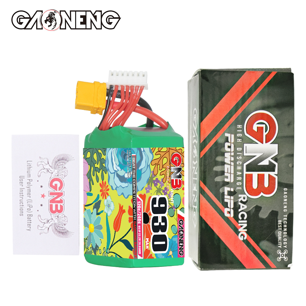 GAONENG GNB 6S 22.2V 930mAh 120C XT60 Connector LiPo Battery