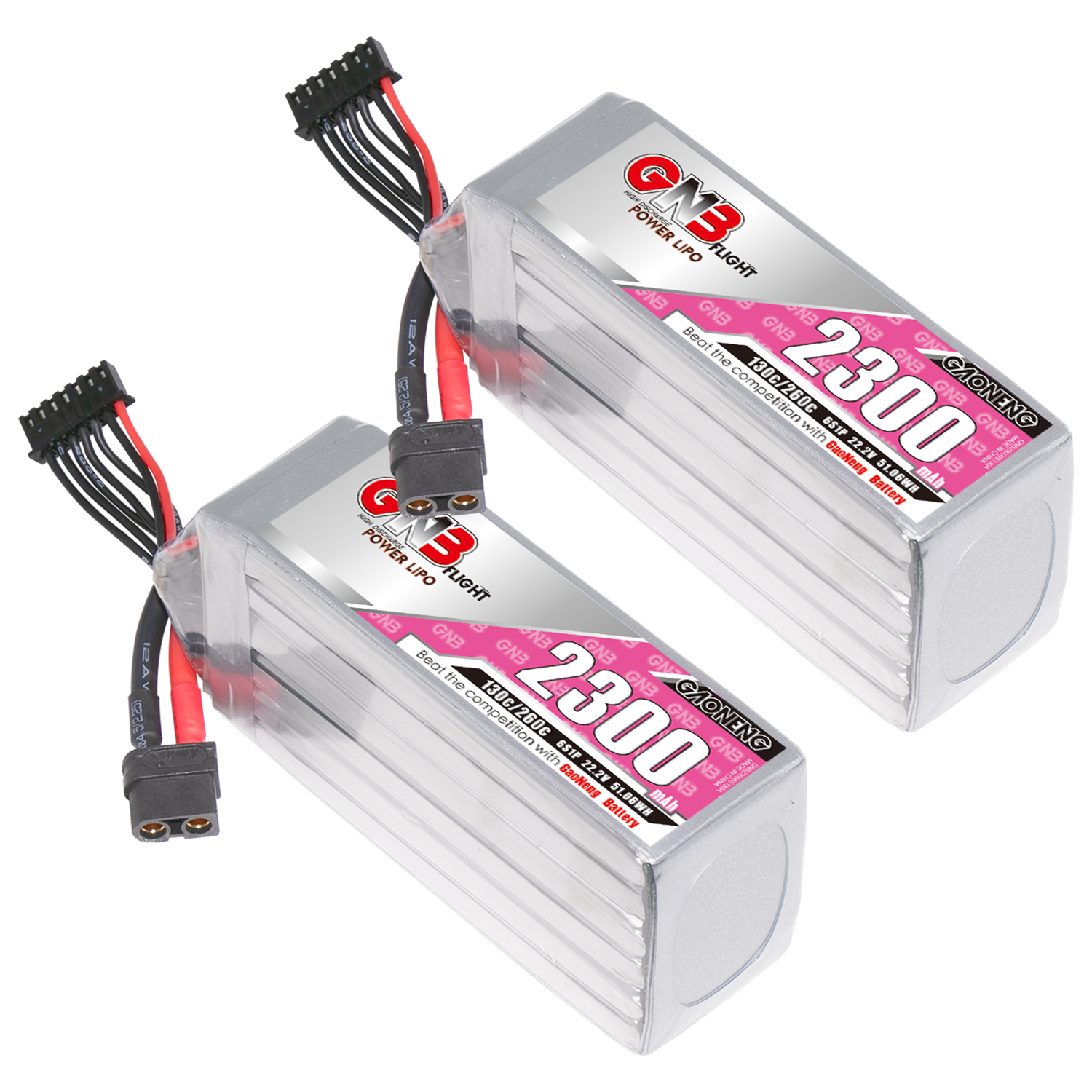 GAONENG GNB 6S 22.2V 2300mAh 130C XT60 LiPo Battery