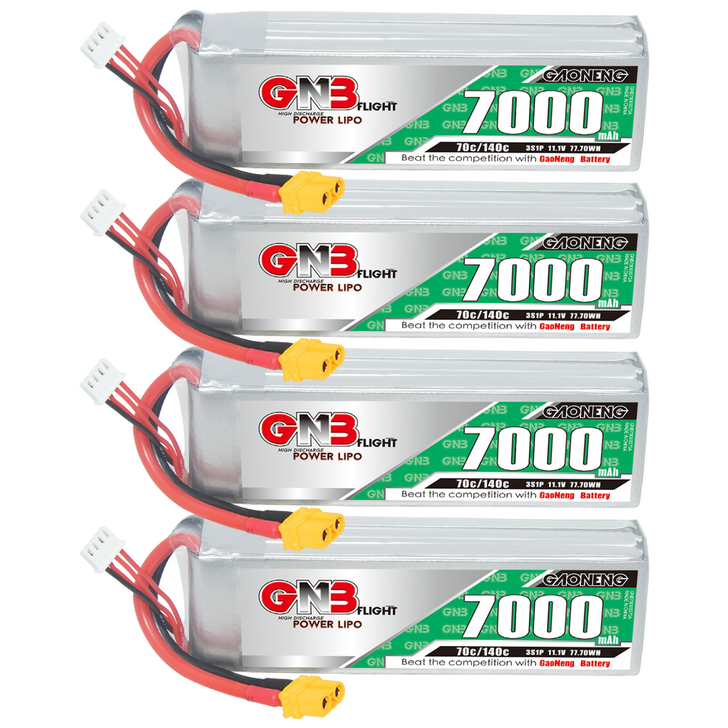 GAONENG GNB 3S 11.1V 7000mAh 70C LiPo Battery XT60