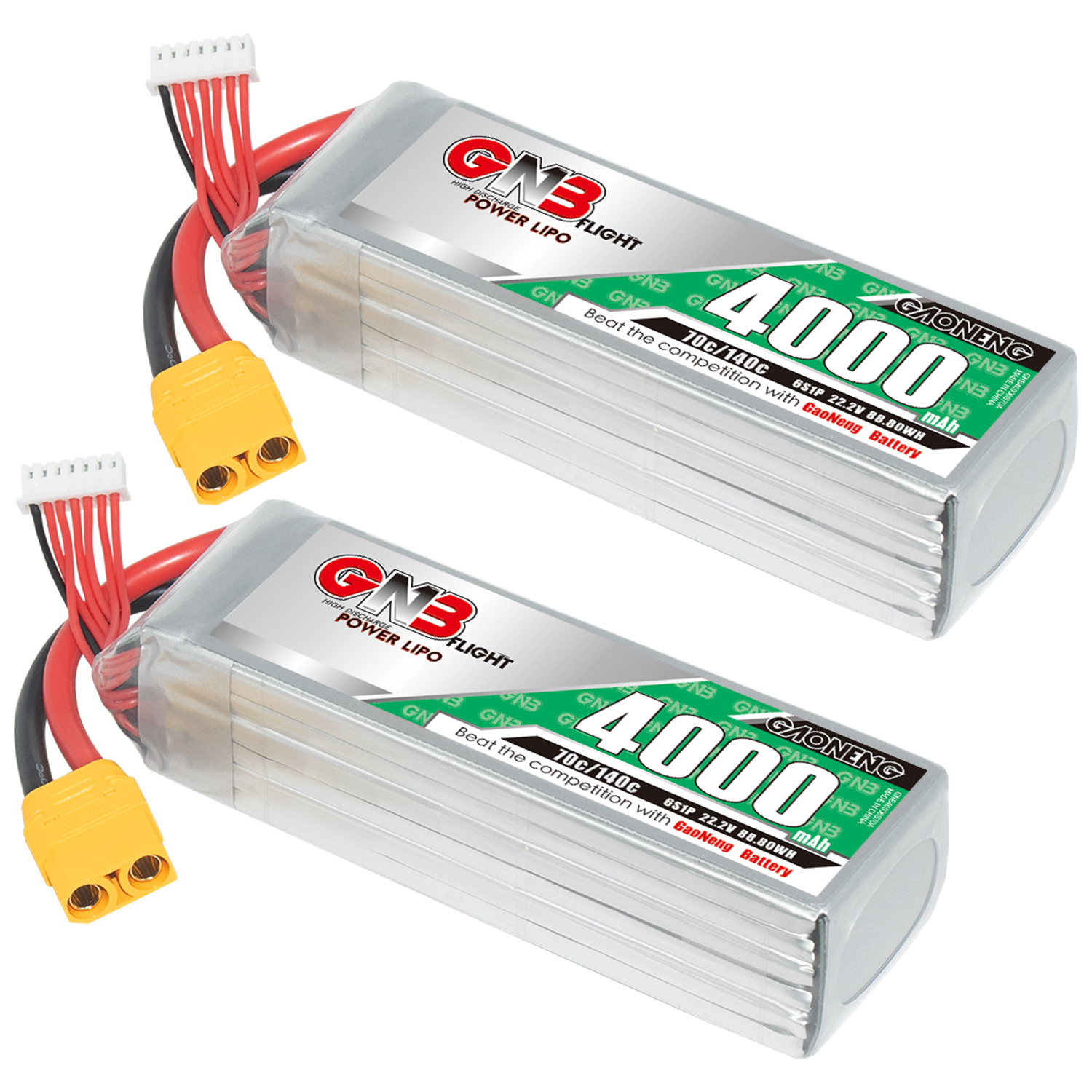 GAONENG GNB 6S 22.2V 4000mAh 70C LiPo Battery XT90