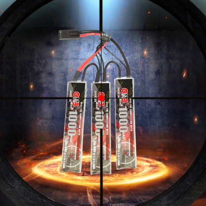 2PCS - GAONENG GNB 3S 11.1V 1000mAh 30C Mini Tamiya Plug 3cells LiPo Battery for AirSoft Air Gun