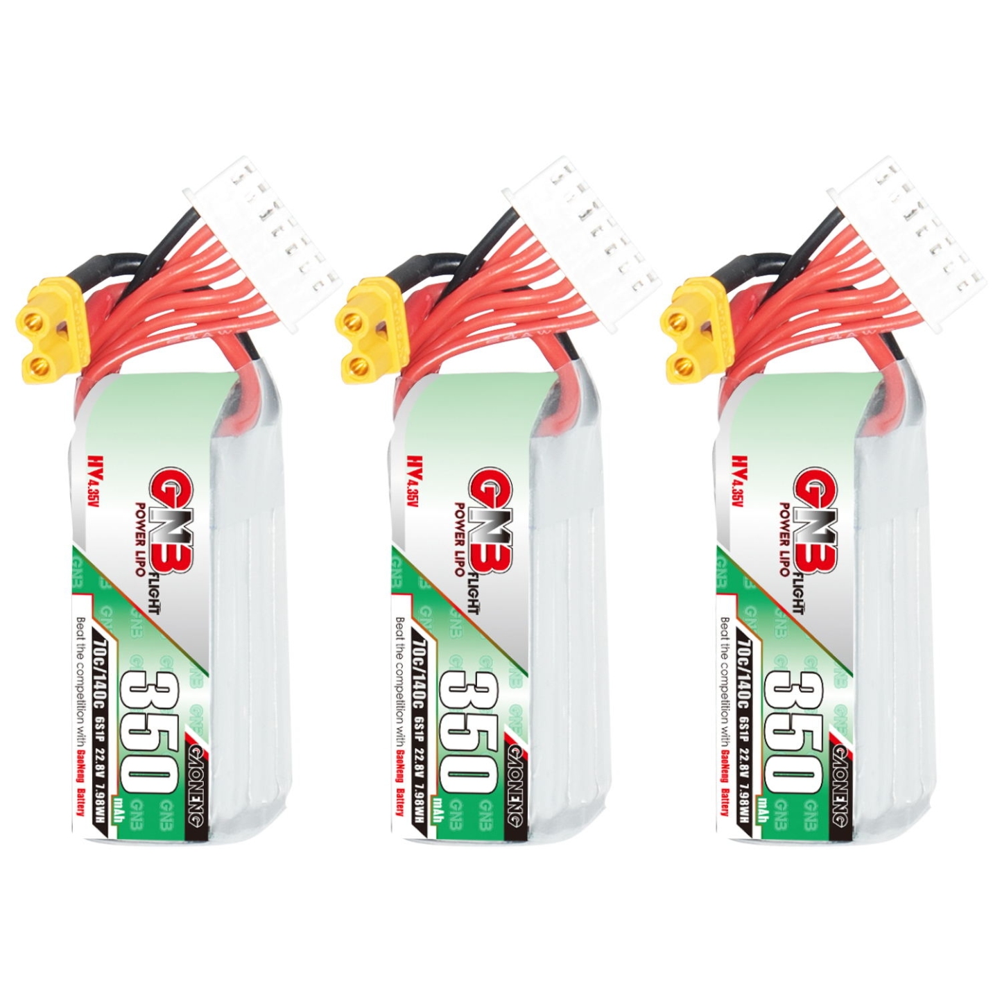 GAONENG GNB LiHV 6S 22.8V 350mAh 70C XT30 LiPo Battery