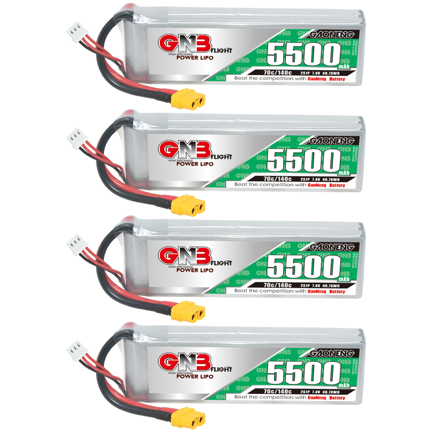 GAONENG GNB 2S 7.4V 5500mAh 70C LiPo Battery XT60