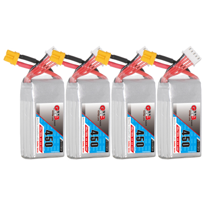 GAONENG GNB 4S 14.8V 450mAh 80C XT30 LiPo Battery Square Type