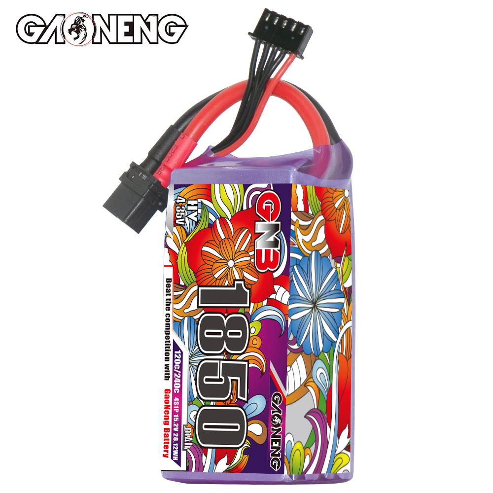GAONENG GNB LiHV 4S 15.2V 1850mAh 120C XT60 LiPo Battery LongRange