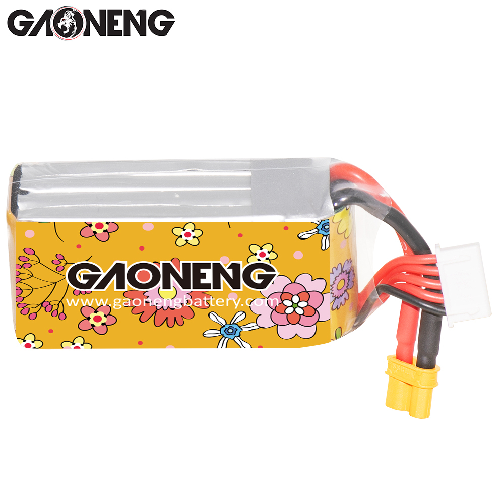 2PCS - GAONENG GNB LiHV 4S 15.2V 650mAh 120C XT30 HV LiPo Battery
