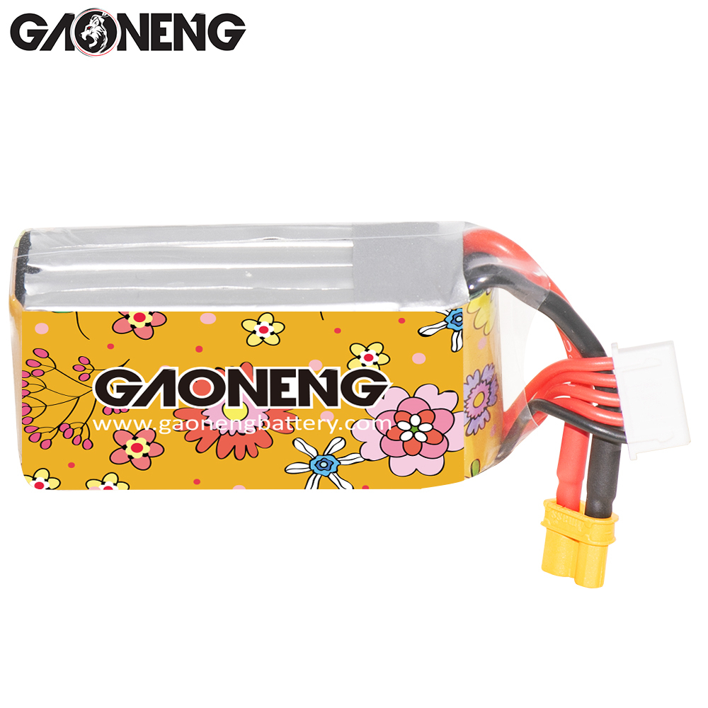 2PCS - GAONENG GNB LiHV 4S 15.2V 650mAh 120C XT30 HV LiPo Battery