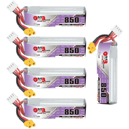 GAONENG GNB LiHV 3S 11.4V 850mAh 60C XT30 LiPo Battery Long Range