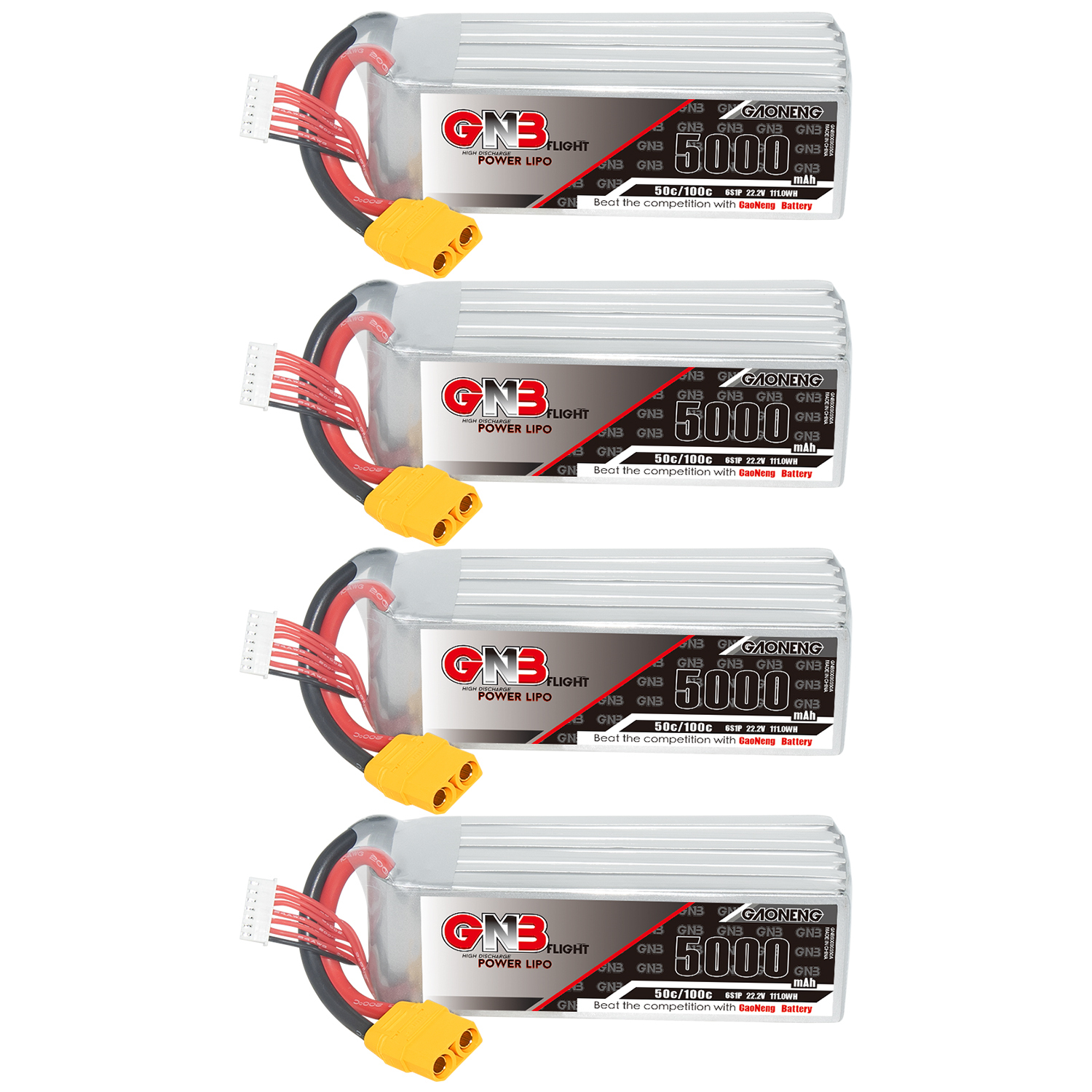 GAONENG GNB 6S 22.2V 5000mAh 50C LiPo Battery XT90
