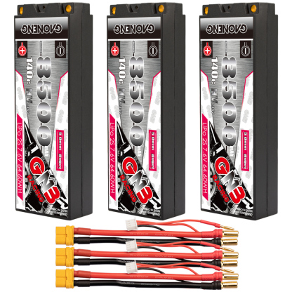 GAONENG GNB LiHV 2S 7.6V 8500mAh 140C 5mm Bullet Hard Case LiPo Battery