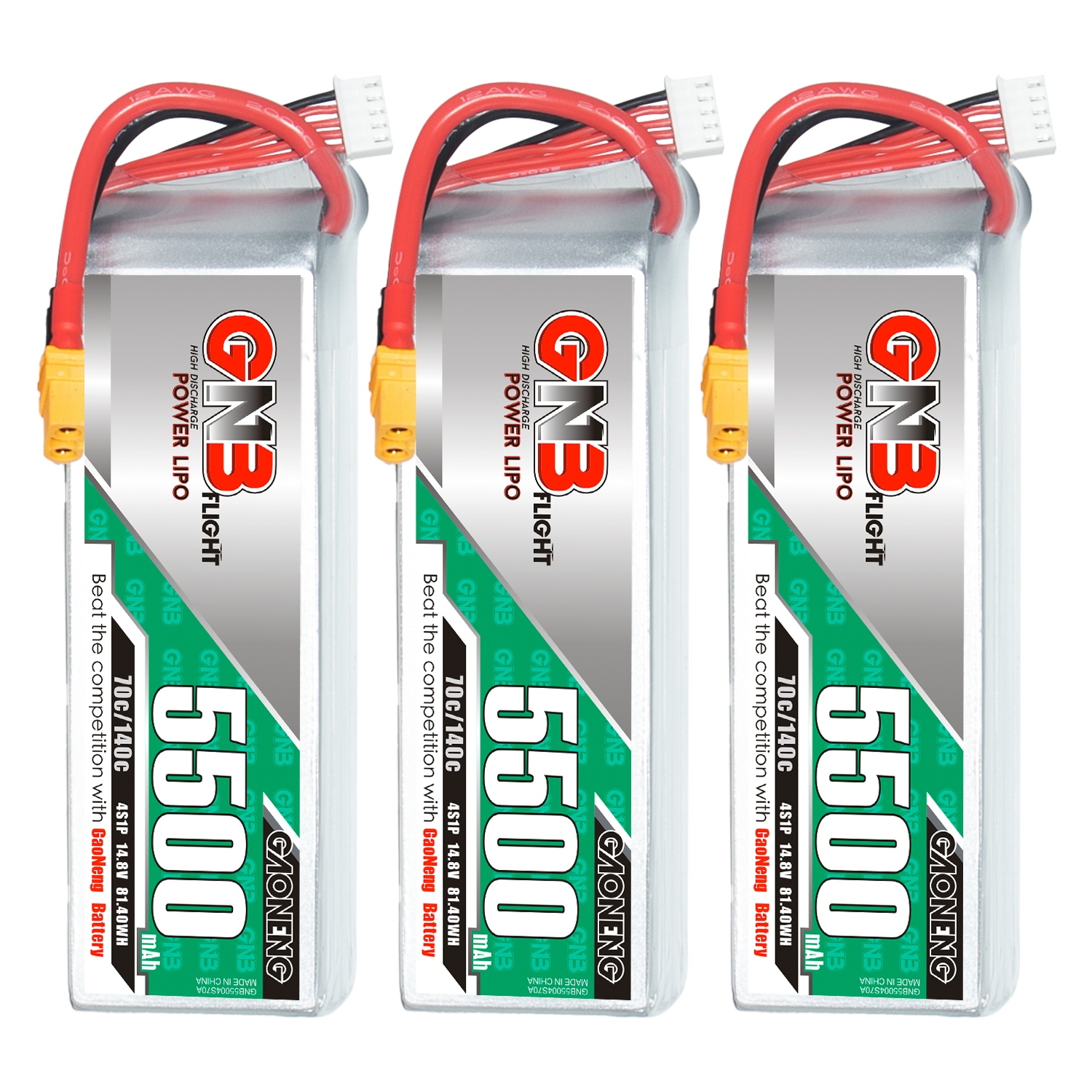 GAONENG GNB 4S 14.8V 5500mAh 70C XT60 LiPo Battery