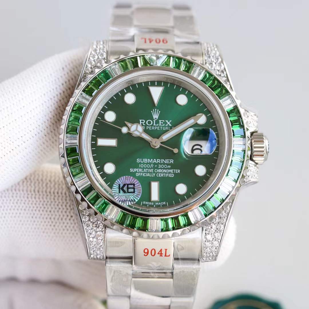 rolex submariner green diamond