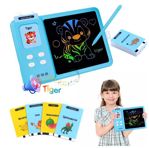 Talking Flash Learning Drawing Toys for Kids Toddlers 2 3 4 5 6 7 Year Olds,224 Kindergarten Sight Words LCD Writing Tablet Birthday Gifts for Toddler Boys Girls kids