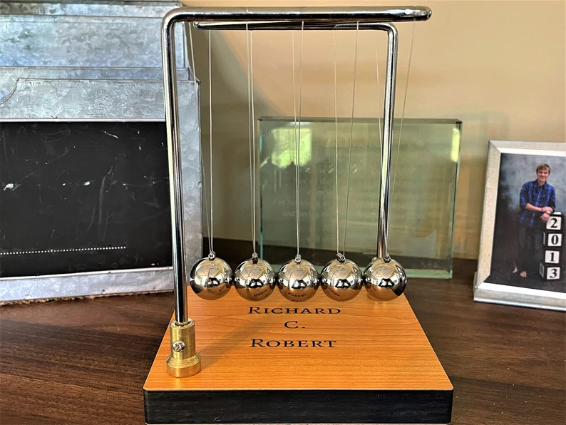 Personalized Newtons Cradle!