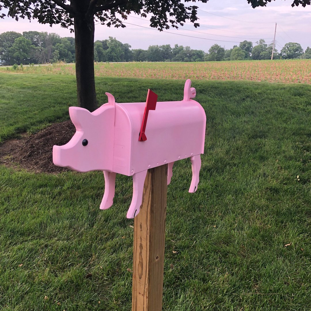 Unique and Quirky Pig Mailbox