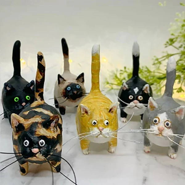Early Christmas Sale - 49% OFF🎁Kitty Ciniature Sculpture