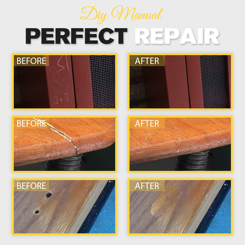 DIY Manual Floor Furniture Repair Kit Consumables Scratch Repair Tool Set  For Homes Wooden Floors Furniture Scratch Wax-Fille
